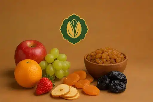 تفاوت میوه خشک و تازه